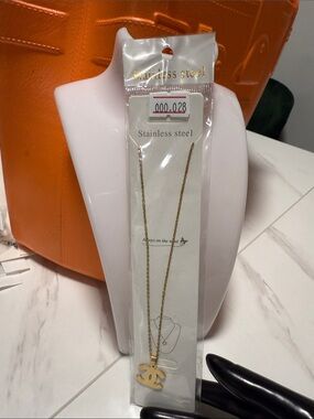 Gold Pendant Necklace Stainless Steel Chain - Gold Color
